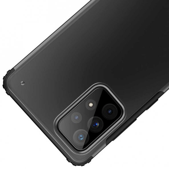 Ceponya Samsung Galaxy A72 Kılıf Kamera Çıkıntılı Airbag Tasarım Sert Silikon - 9