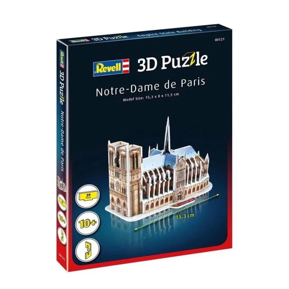 Nessiworld 00121 Revell 3D Puzzle Notre Dame Katedrali 39 parça