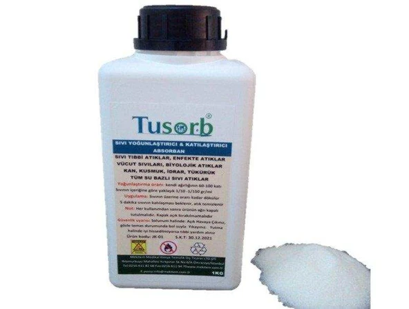 Sıvı ve Yağ Emici Toz Absorban 1 Kg Plastik Şişe TdrTR
