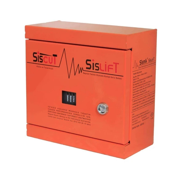 SİSLİFT-2 Elektronik Deprem Sensörü,  İki Çıkışlı TdrTR