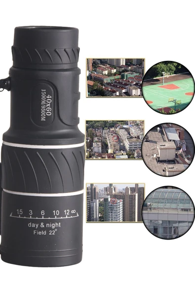 16x52 Optik Lens Monoküler Teleskop Dürbün, Gece Görüşlü Avcılık Ve Kamp Dürbünü + Saklama Kılıfı - Resim 8