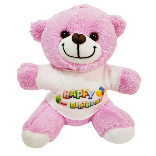 Happy Birthday Tişörtlü Ayıcık TdrTR