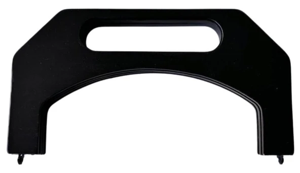 Çanta Aksesuar 23.5 Cm Siyah Renk Tutmalı Ahşap Burs