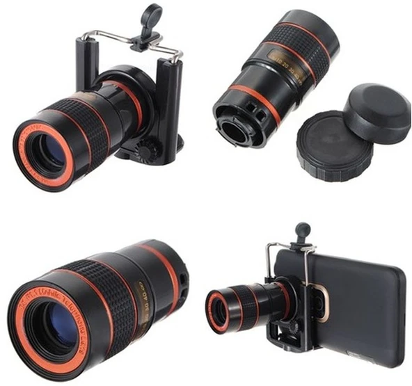 8X18 Zoom Teleskop Telefon Kamera Lensi Mini El Dürbünü TdrTR