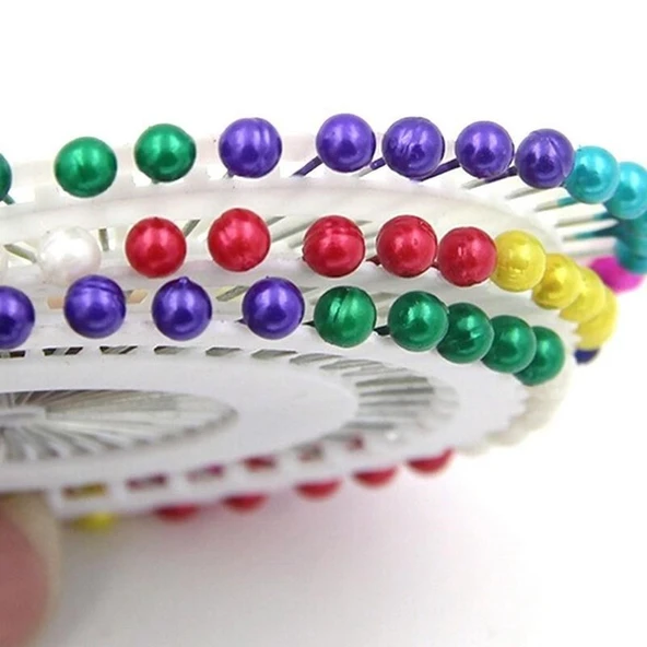 Renkli Çelik Eşarp Şal İğnesi 480 Adet Toplu İğne 28mm Karışık Renkli Eşarp İğnesi Şal İğnesi - Resim 6