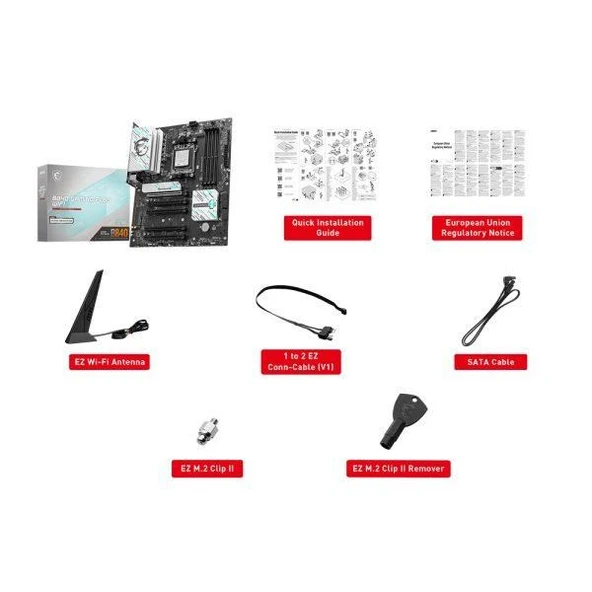 MSI B840 GAMING PLUS WIFI7 DDR5 HDMI USBC PCIE 4.0 AM5 ATX - 7