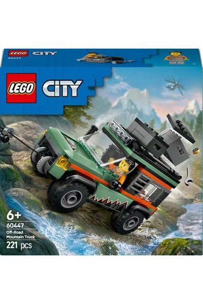 LEGO ® City 4x4 Arazi Dağ Arabası 60447 - 6 Yaş ve Üzeri Çocuklar için Oyuncak Yapım Seti (221 Parça) - 3