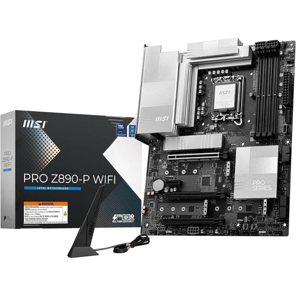 MSI PRO Z890-P WIFI-7 DDR5 HDMI-DP USBC PCIE 5.0 1851P ATX ürün görseli