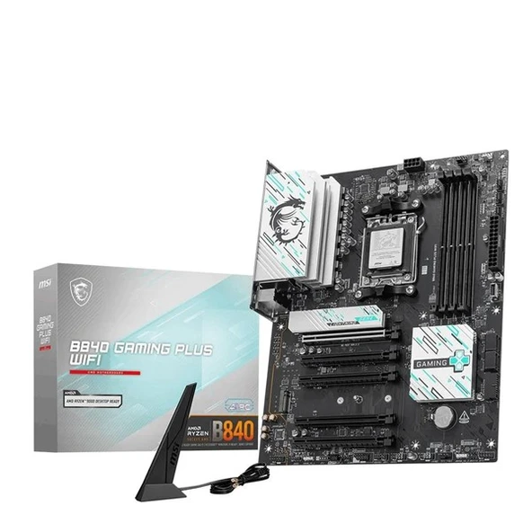 MSI B840 GAMING PLUS WIFI7 DDR5 HDMI USBC PCIE 4.0 AM5 ATX