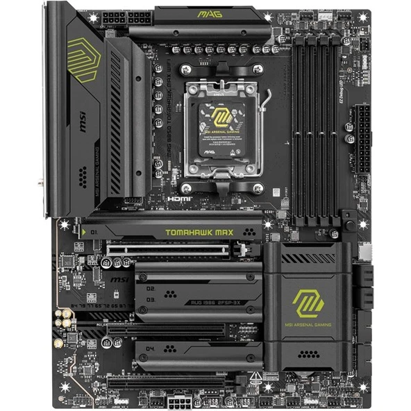 MSI MAG B850 TOMAHAWK MAX WIFI7 DDR5 HDMI-DP PCIE 5.0 AM5 ATX - 2