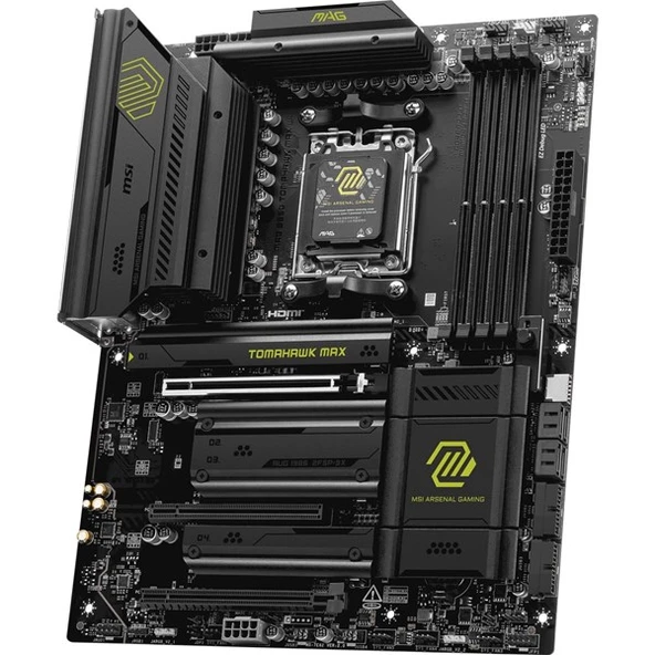 MSI MAG B850 TOMAHAWK MAX WIFI7 DDR5 HDMI-DP PCIE 5.0 AM5 ATX - 3