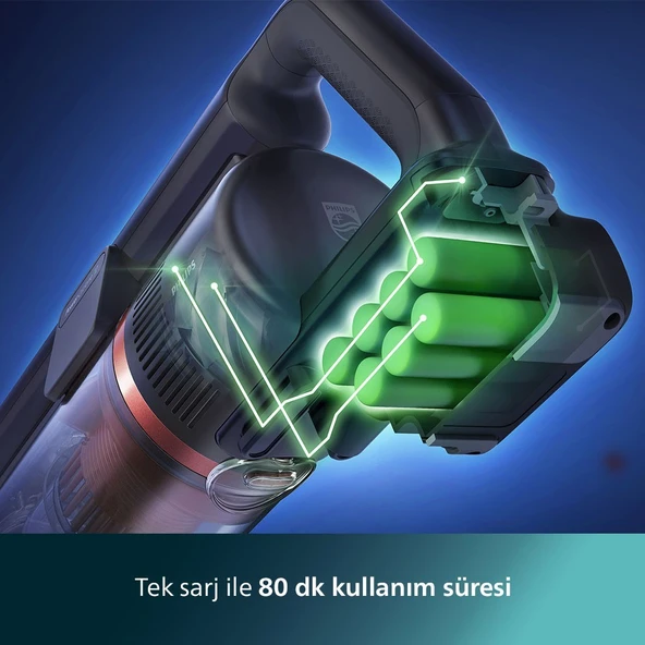 Aqua Plus 8000 Serisi Kablosuz Dikey Süpürge XC8053/01 - Resim 9