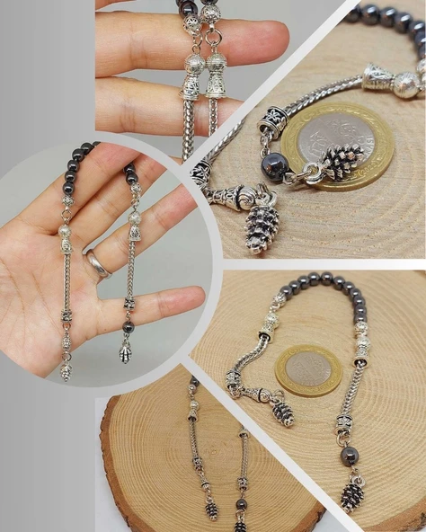 Hematit Taşı Sallamalık Zaza Tesbih 6mm (3214) ürün görseli