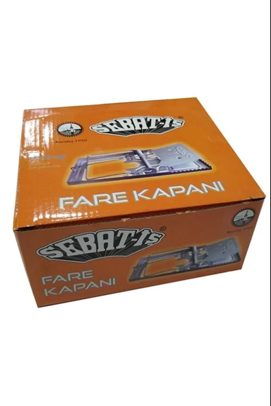 Sebat-iş Yaylı Metal Fare Kapanı 12 Adet TdrTR