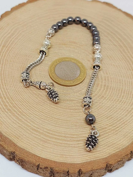 Hematit Taşı Sallamalık Zaza Tesbih 6mm (3214) - Resim 6