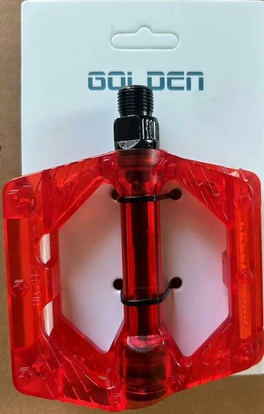 GOLDEN PEDAL PLASTİK HD-812 KAYMAZ ŞEFFAF KIRMIZI
