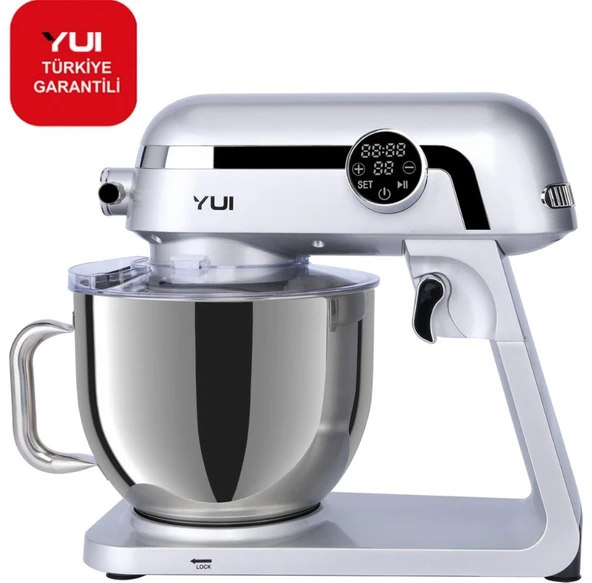 YUİ M123 Easy Chef Premium 1800W Dokunmatik Ekran Alüminyum Stand Mikser 7lt(Yui Türkiye Garantili)