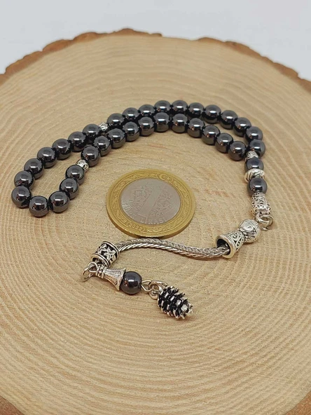 Hematit Taşı 33lük Tesbih 6mm (3214) - Resim 6