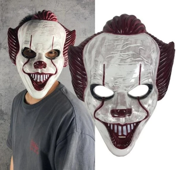 Plastik Joker Maskesi Killer Palyaço Maskesi TdrTR