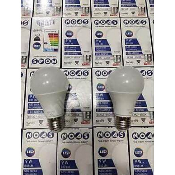 NOAS 9 WATT LED AMPUL 810 LÜMEN IŞIK GÜCÜ GÜNIŞIĞI RENK ÇEŞİDİ (1 YIL GARANTİ) - 2