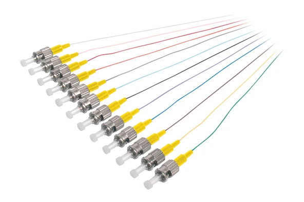 Digitus ST/PC Fiber PigTail, Semi Tight Buffer, 9/125 µ DIN IEC 304 renk kodlu, singlemode, uzunluk 2 metre, Class OS1, birim fiyatıdır TdrTR