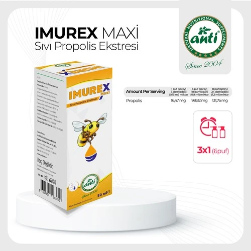 Anti Imurex Maxi Sıvı Propolis Ektresi Sprey Damla 30 Ml