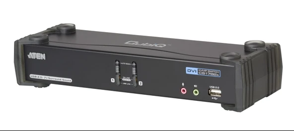 2 Port USB DVI Dual Link KVMP™(Keyboard/Video Monitor/Mouse) Periferi (Çevre Cihazlarla (USB) Bağlantı Kurabilir) Switch, 3D desteği TdrTR