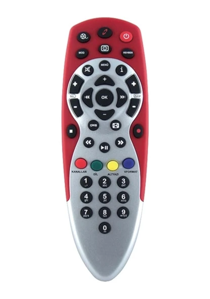 Digiturk Hd Plus Uyumlu Kirmizi Uydu Kumandası