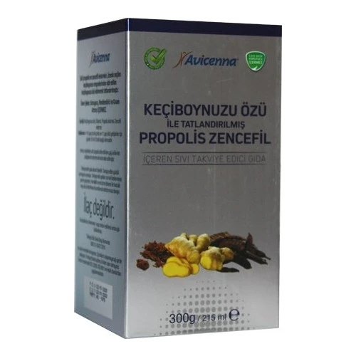 Avicenna Keçiboynuzu Özü İle Tatlandırılmış Propolis Zencefil 300 Gr