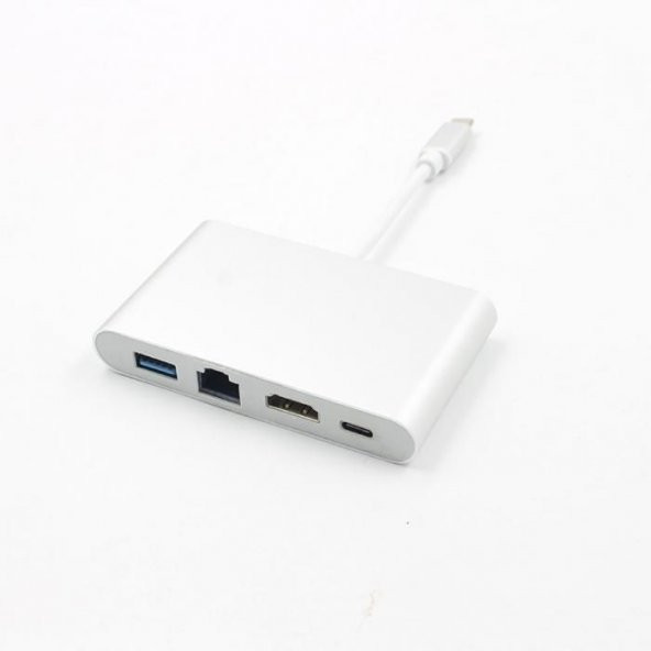START FC-14 USB3.1 TYPE-C => HDMI+RJ45+USB3.0 +USB3.1 TYPE-CÇevirici Adaptör - 2