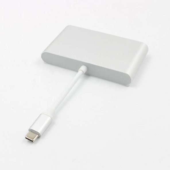 START FC-14 USB3.1 TYPE-C => HDMI+RJ45+USB3.0 +USB3.1 TYPE-CÇevirici Adaptör - 5