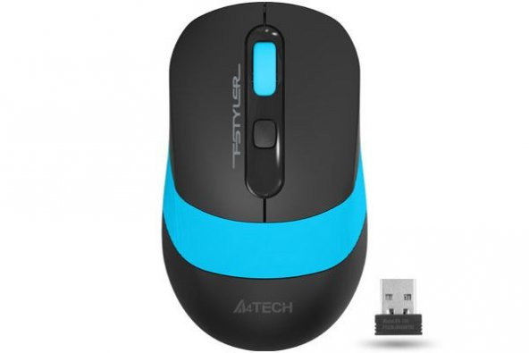 A4 TECH FG-10 KABLOSUZ OPTİK MOUSE.SİYAH-MAVİ