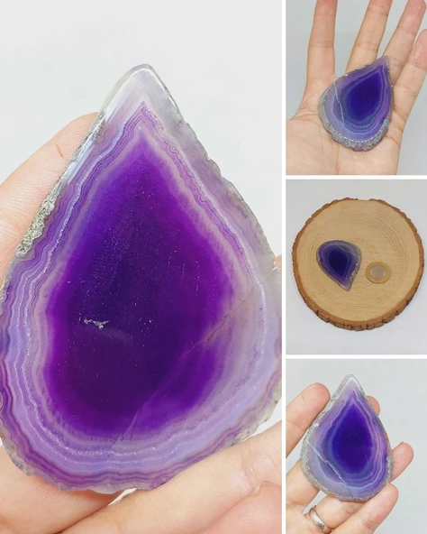 Akik Taşı Koleksiyonluk Plaka - 31gram (55712)