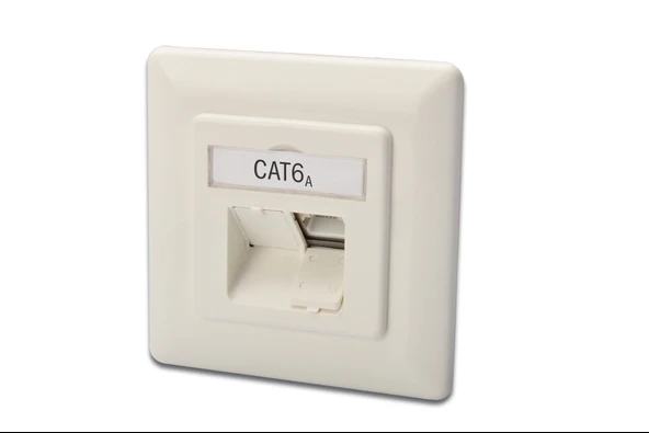 Digitus Sıva Altı İkili RJ-45 Priz, CAT. 6A Class EA, Shielded (Zırhlı), 2 x RJ45 TdrTR