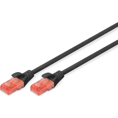 Digitus Patch Kablo, U-UTP, CAT. 6, 5 metre, AWG 26/7, Cu, LSZH, siyah renk TdrTR