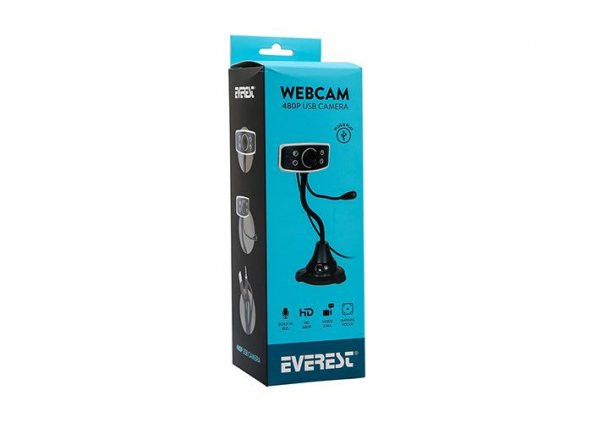 EVEREST SC-825 300K 480p USB MİKROFONLU WEBCAM - 4