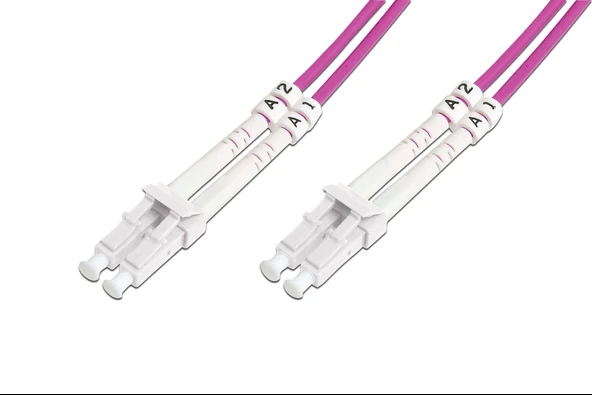 Beek LC-LC Fiber Optik Patch Kablo, Multimode OM 4 50/125 Duplex, 3.0mm, LSZH, 15 metre TdrTR