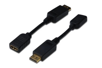 DIGITUS AK-340400-001-S DISPLAYPORT=>HDMI ÇEVİRİCİ 0,15m