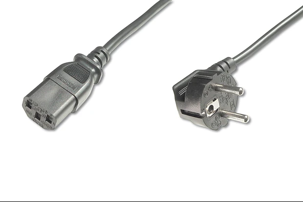 Beek Güç Kablosu, Schuko-C13, 2,5 metre, 10A 250V, siyah renk, H05VV F 0.75x3 Beek Schuko C13 Power Cable, 250CM, H05VV-F 3*0.75mm2 TdrTR