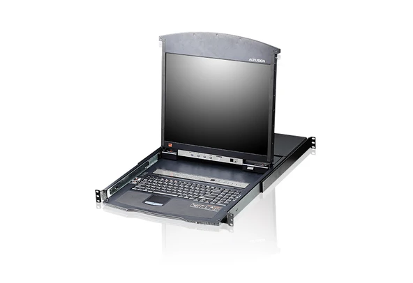 8-Port Cat 5 High-Density Dual Rail LCD KVM Switch TdrTR