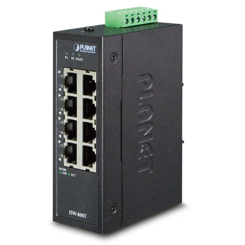 Endüstriyel Tip Yönetilemeyen Kompakt Ethernet Switch (Industrial Unmanaged Ethernet Switch) 8-Port 10/100Base-TX  IP30, 40~75 Derece C TdrTR