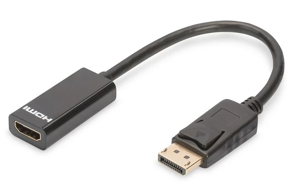 DIGITUS AK-340400-001-S DISPLAYPORT=>HDMI ÇEVİRİCİ 0,15m - Resim 2