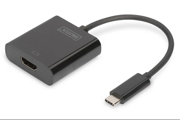 Digitus USB 3.1 (Gen. 1) (USB Tip C)  HDMI Grafik Adaptörü Giriş: 1 x USB Tip C erkek (bilgisayar bağlantısı için) Çıkış: 1 x HDMI A  TdrTR