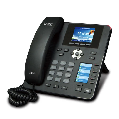 HD Renkli PoE IP Telefonu, Çift Ekranlı High Definition Color PoE IP Phone with Dual Display TdrTR