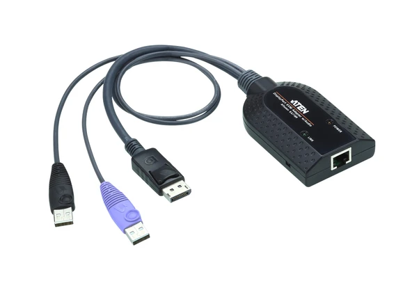 USB DisplayPort Sanal Medya KVM Adaptörü (Akıllı Kart Okuyucu ve Audio De-Embedder Destekler) USB DisplayPort Virtual Media KVM Adapter (Support Smart  TdrTR