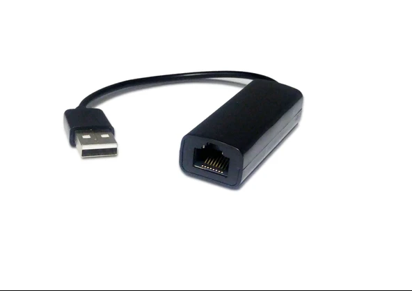 Beek USB 2.0 Fast Ethernet Adaptörü, 1 x 10/100 RJ45 Dişi Yuva, USB-A Erkek Konnektör (bilgisayar bağlantısı için), Kablolu, 20 cm, Realtek 8152 çip takımı TdrTR