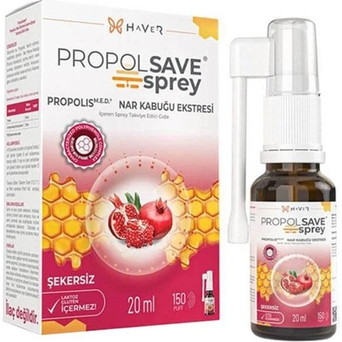 Delta Propolsave Propolis Nar Ekstresi İçeren Sprey 20 Ml