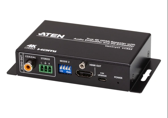 True 4K HDMI Repeater with Audio Embedder and De-Embedder TdrTR