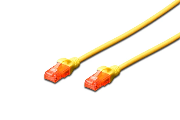 Digitus Patch Kablo, U-UTP, CAT. 6, 10 metre, AWG 26/7, Cu, LSZH, sarı renk TdrTR