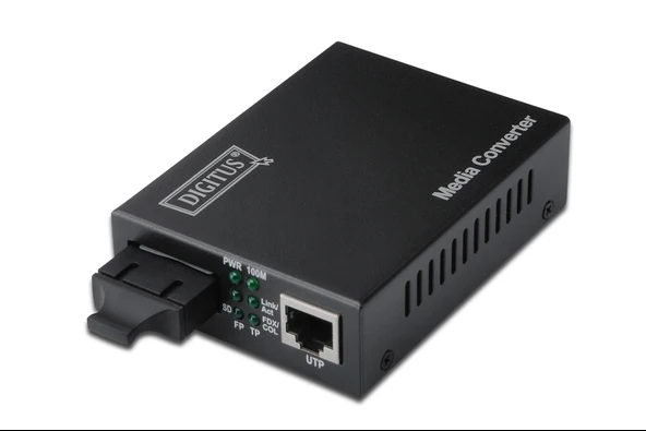 Digitus Media/Rate Converter, 10/100Base-TX - 100Base-FX (Singlemode 20 km, SC) TdrTR